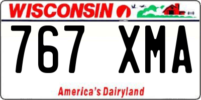WI license plate 767XMA