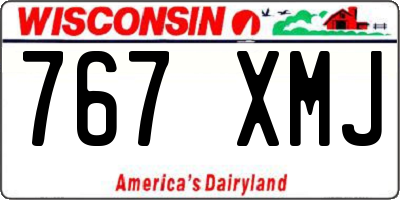 WI license plate 767XMJ