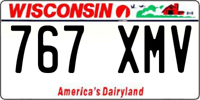 WI license plate 767XMV