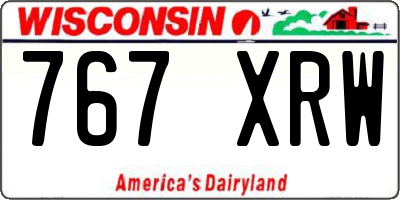 WI license plate 767XRW