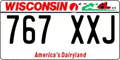 WI license plate 767XXJ