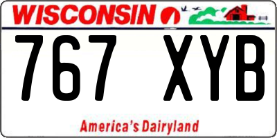 WI license plate 767XYB
