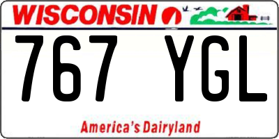 WI license plate 767YGL