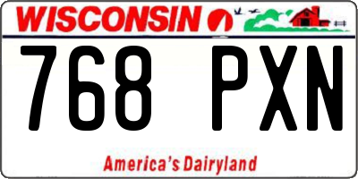 WI license plate 768PXN