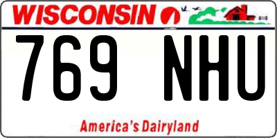 WI license plate 769NHU