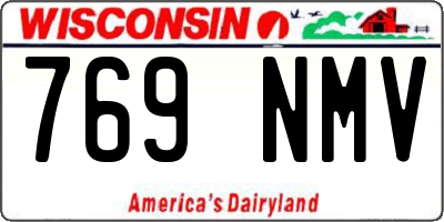 WI license plate 769NMV