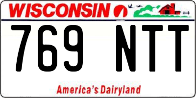 WI license plate 769NTT