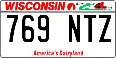 WI license plate 769NTZ