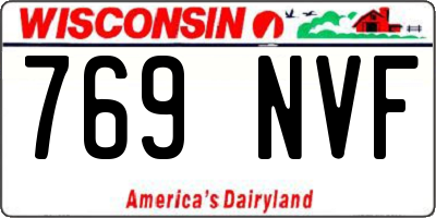 WI license plate 769NVF