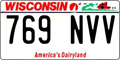 WI license plate 769NVV