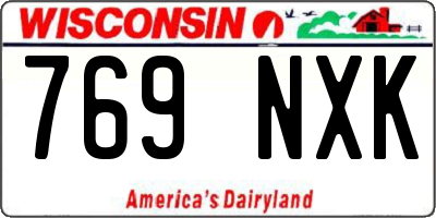 WI license plate 769NXK