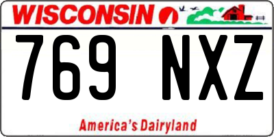 WI license plate 769NXZ