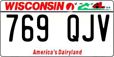 WI license plate 769QJV