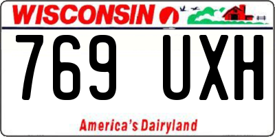 WI license plate 769UXH