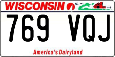 WI license plate 769VQJ
