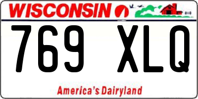 WI license plate 769XLQ