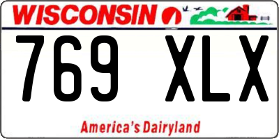 WI license plate 769XLX