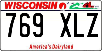 WI license plate 769XLZ