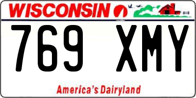 WI license plate 769XMY