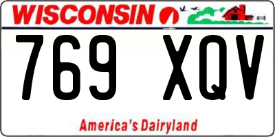 WI license plate 769XQV