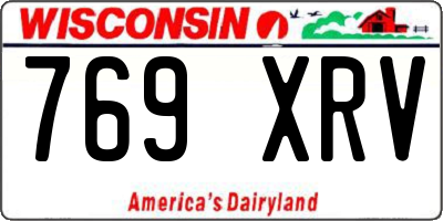 WI license plate 769XRV