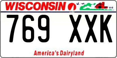 WI license plate 769XXK