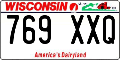 WI license plate 769XXQ