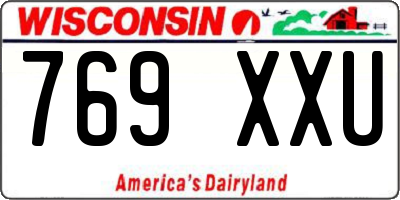 WI license plate 769XXU