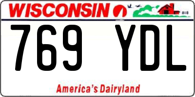 WI license plate 769YDL