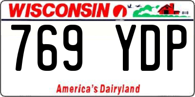 WI license plate 769YDP