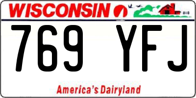 WI license plate 769YFJ