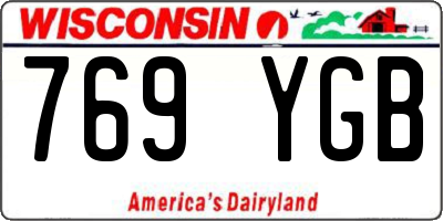 WI license plate 769YGB