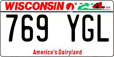 WI license plate 769YGL