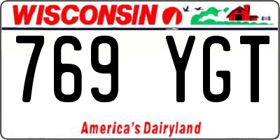 WI license plate 769YGT