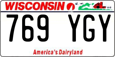 WI license plate 769YGY