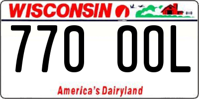 WI license plate 770OOL
