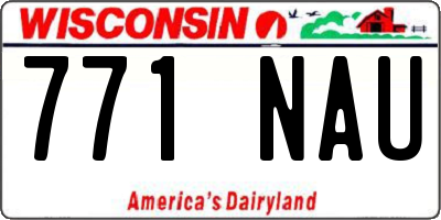 WI license plate 771NAU