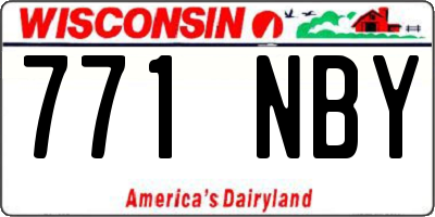 WI license plate 771NBY