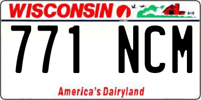 WI license plate 771NCM