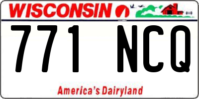 WI license plate 771NCQ