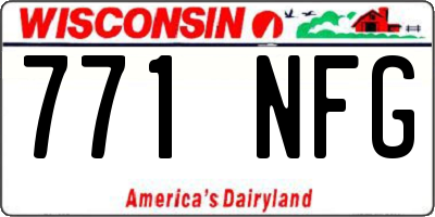 WI license plate 771NFG