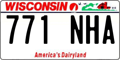 WI license plate 771NHA