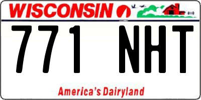 WI license plate 771NHT