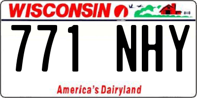 WI license plate 771NHY