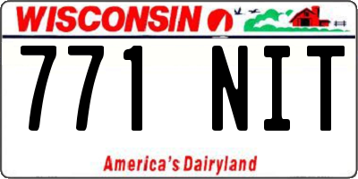 WI license plate 771NIT