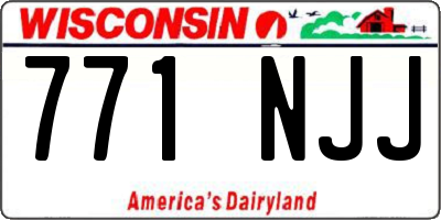 WI license plate 771NJJ