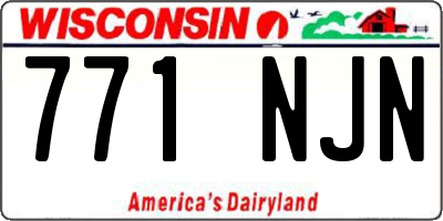 WI license plate 771NJN