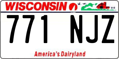 WI license plate 771NJZ