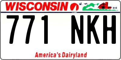 WI license plate 771NKH