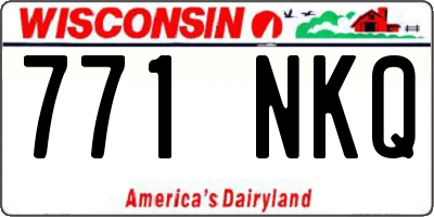 WI license plate 771NKQ